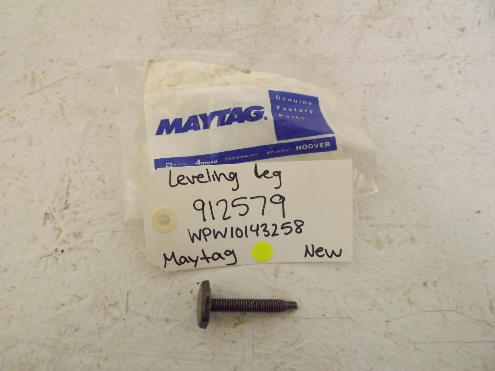 Maytag Dishwasher 912579 WPW10143258 Leveling Leg New Maytag Dishwasher 912579 WPW10143258 Leveling Leg New